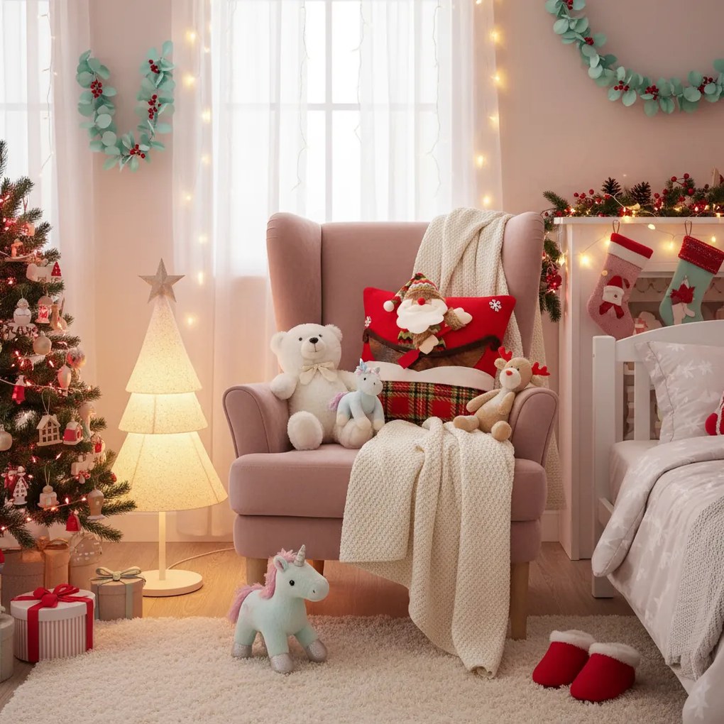 Tutumi Tutumi, vianočná návlečka na vankúš 40x40 cm YX021, červená, CHR-06618