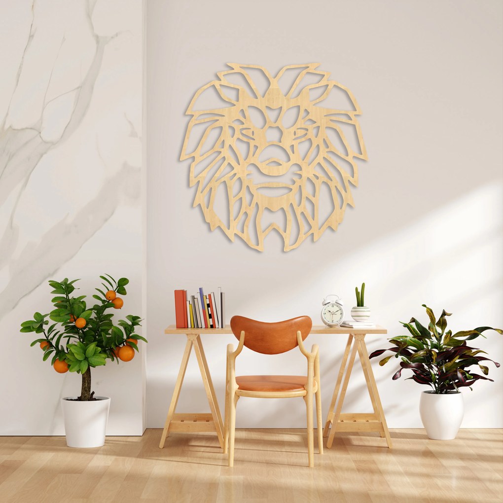 Obraz hlavy leva na stenu - Javor