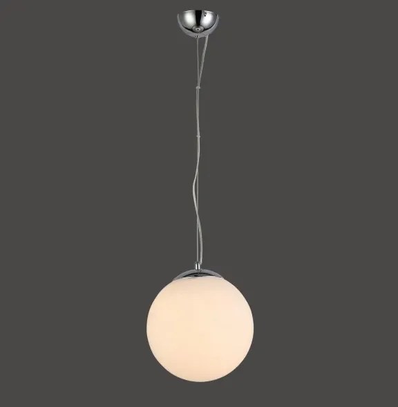 Kovový luster biele Ball 40