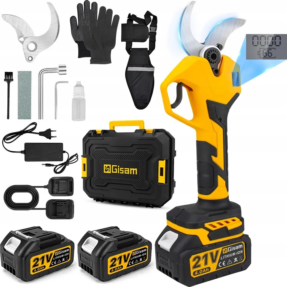 Akumulátorové Záhradné Nožnice Na Konáre 40MM 2 Aku