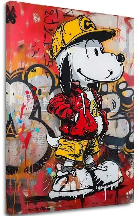 Obraz Cool Snoopy na plátne | Maľovaná štruktúra