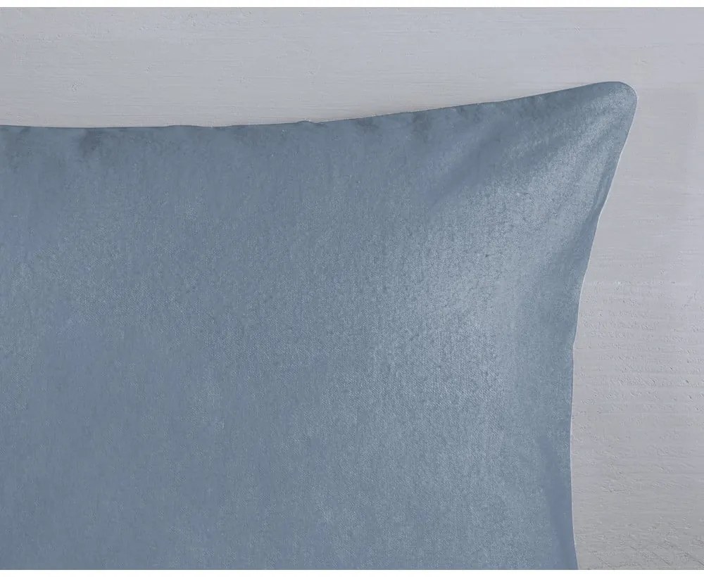 Modro-sivé flanelové obliečky na jednolôžko 140x200 cm Gabin – Good Morning