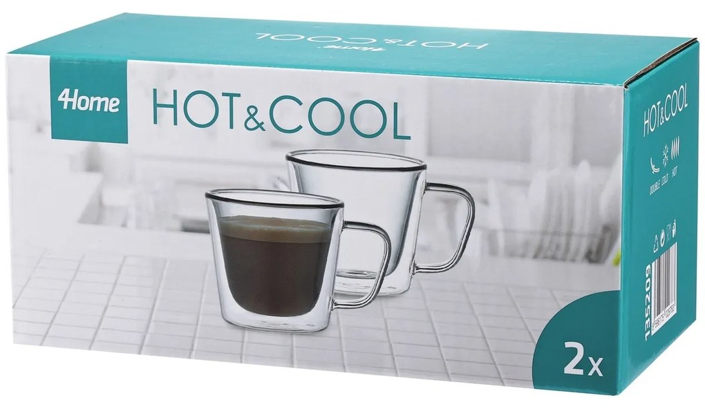 4Home Termo pohár Haze Hot&Cool 180 ml, 2 ks