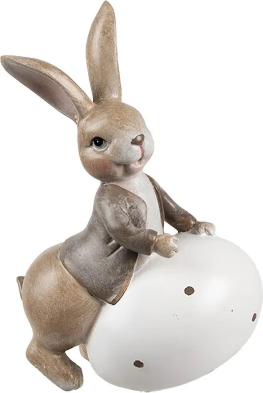 Veľkonočné dekorácie králik s vajíčkom - 11*7*17 cm