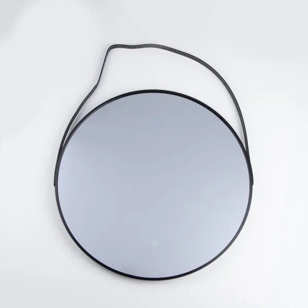 BRILAGI-LED Kúpeľňové zrkadlo VERESE LED/19W/230V 60 cm čierna IP44 CRI 90 stmievateľné + CCT