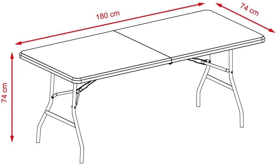 Skladací cateringový/kempingový stôl Essen