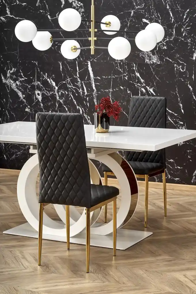 Luxusný jedálenský stôl Hema1964, biely | BIANO