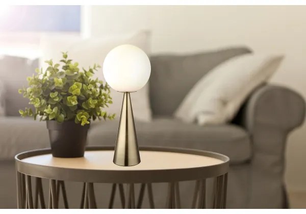 Globo 21031M - Stolná lampa PINPAL 1xE27/40W/230V mosadz
