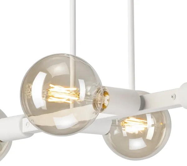 Luster na tyči ASTRID 4xE27/60W/230V biela