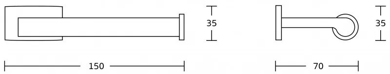 Mexen príslušenstvo, ZOJA držiak na wc papier, čierna, 70191333-70