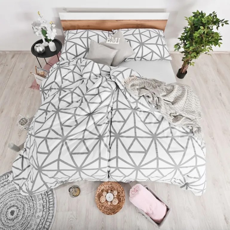 Flanelové obliečky Helsinky biele EMI