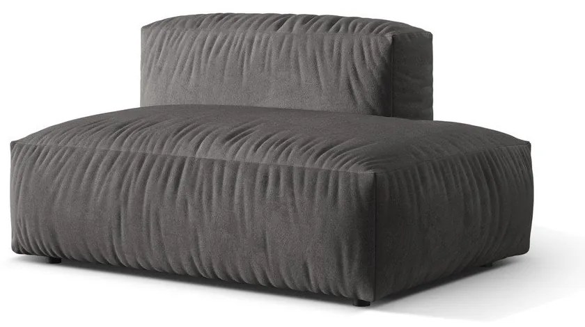 Sivý zamatový modul pohovky (pravý roh) Martina – Micadoni