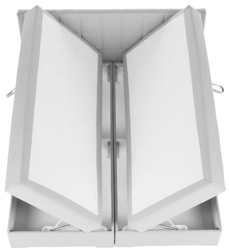 Boxspringová posteľ 180x200, svetlosivá, FERATA KOMFORT