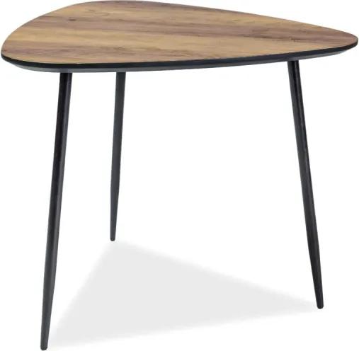 Príručný stolík s doskou v dekore orech ENVO B