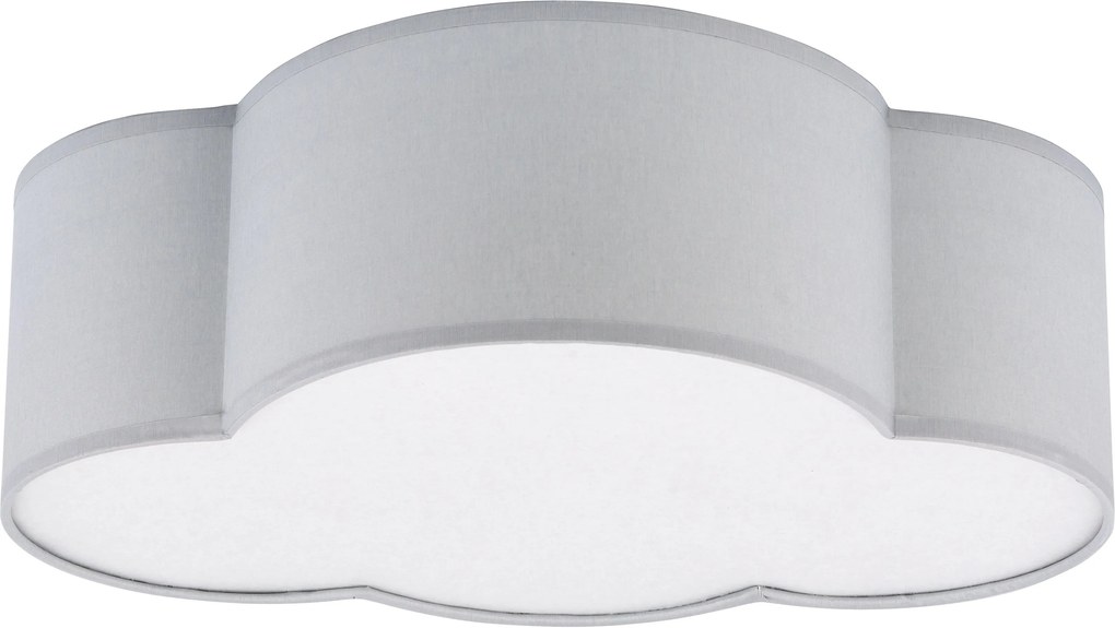 TK-LIGHTING Stropné svietidlo do detskej izby CLOUD MINI, oblak, sivá