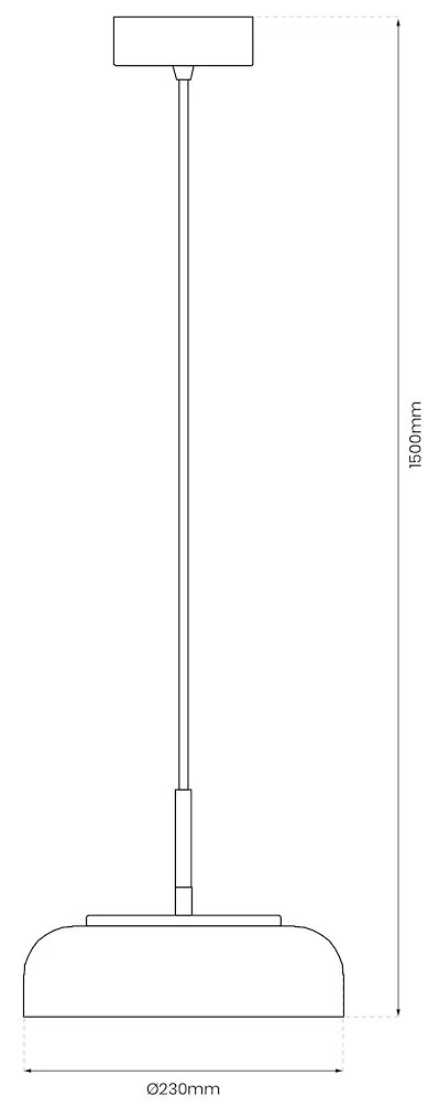 Závesné svietidlo Vetro, 1x transparentné sklenené tienidlo, b