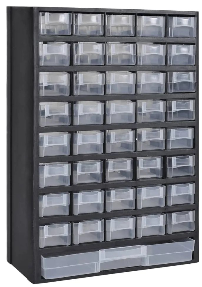 vidaXL Plastová skladovacia skriňa s zásuvkami