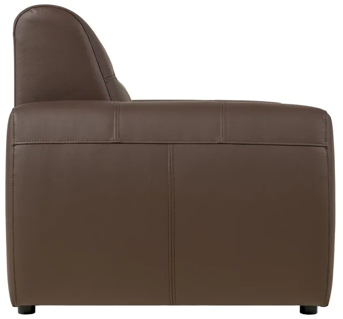 Kožené kreslo FELIS, hnedá