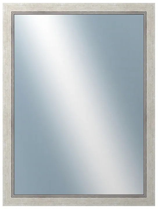 DANTIK - Zrkadlo v rámu, rozmer s rámom 60x80 cm z lišty CARRARA biela (2896)