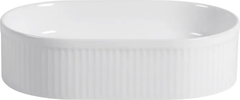 Erga Halle, umývadlo na dosku 490x315x130 mm, biela lesklá, ERG-V03-HALLE49-WH