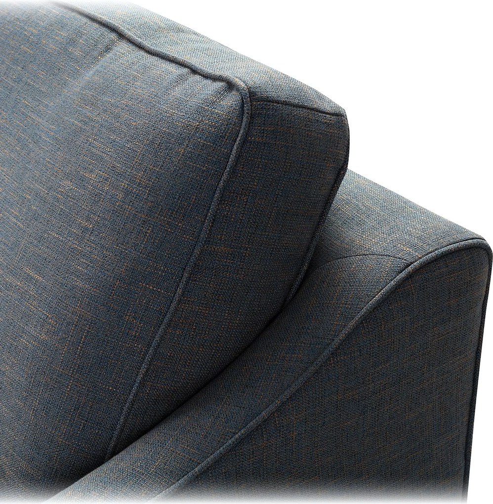 Rohová pohovka Venuste denim blue/brown