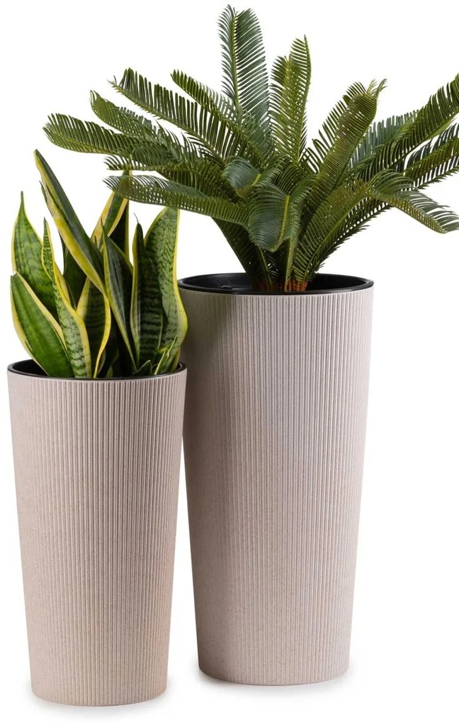 Súprava 2 kvetináčov URBANICA ECO béžová