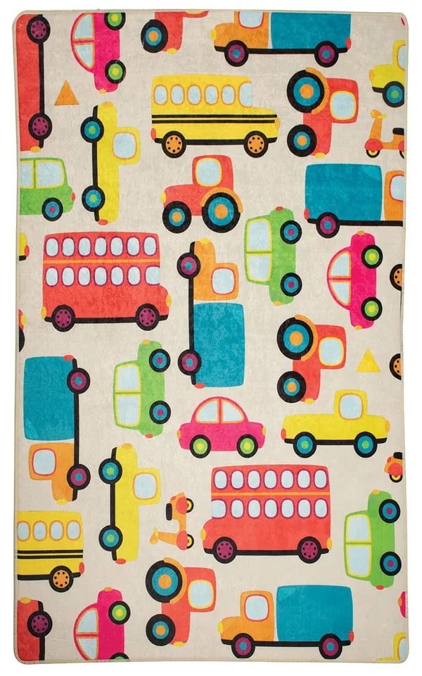Detský protišmykový koberec Chilam Cars, 100 x 160 cm
