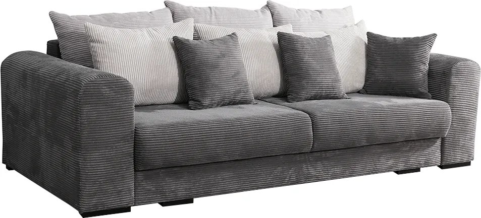 Extra priestranná pohovka, sivá/svetlosivá/béžová, GILEN BIG SOFA