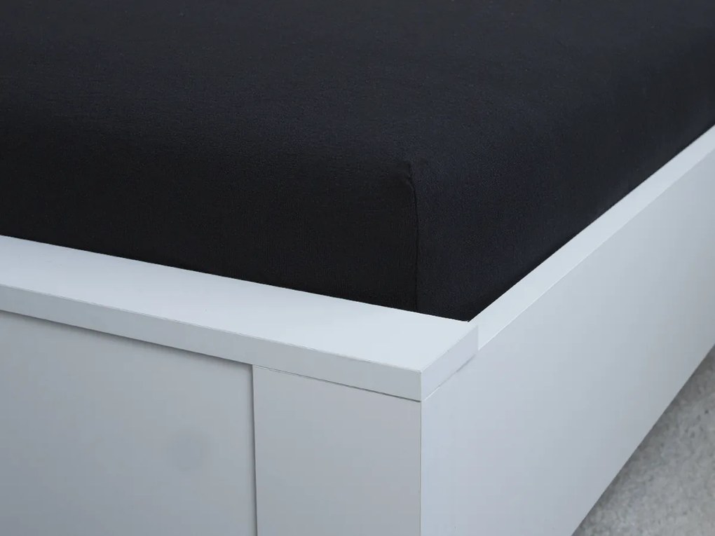 XPOSE® Jersey plachta Exclusive - čierna 160x200 cm