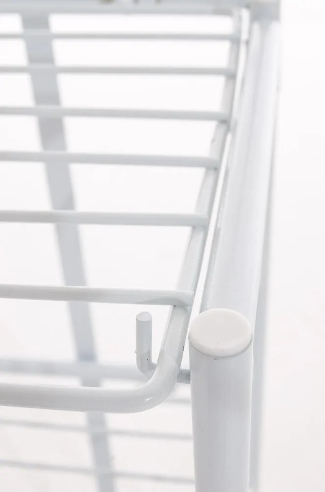 Kovová polica regál Sora - Biela