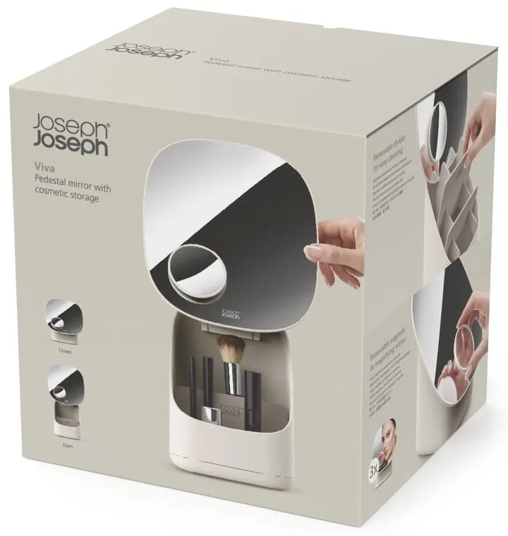 Kozmetické zväčšovacie zrkadlo (3x) 18,5x23 cm Viva – Joseph Joseph