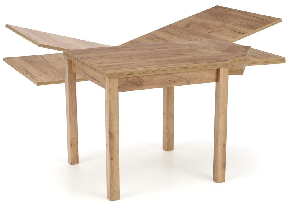 Rozkladací jedálenský stôl GRACJAN 80/160 cm dub craft