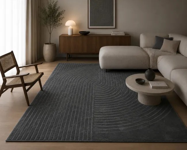Koberec ZEN GARDEN 2403 tmavosivý