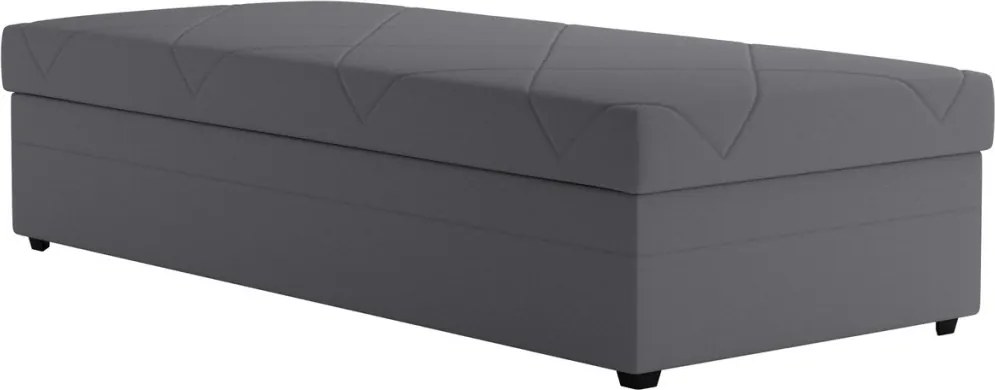 Posteľ Evelina 90x200 cm, stredne šedá látka