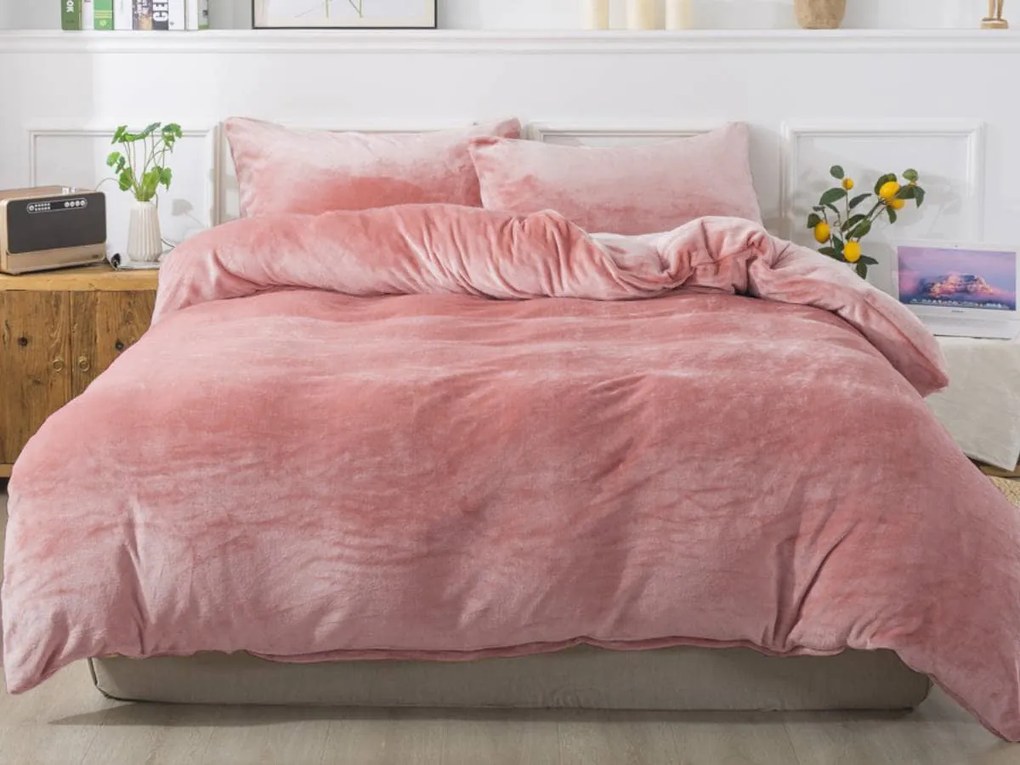 XPOSE® Mikroplyšové obliečky do postieľky JORGA Exclusive - staroružové