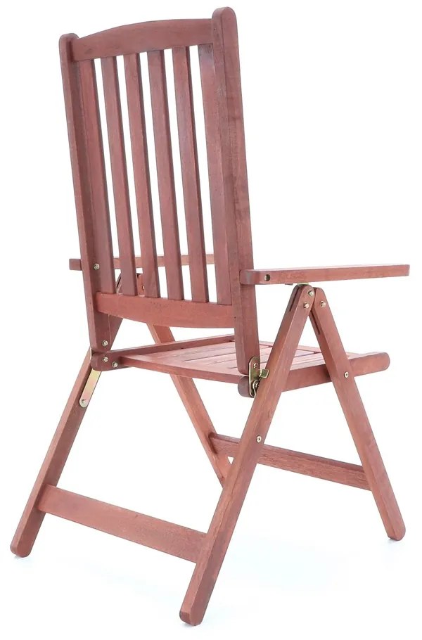 Záhradná stolička Shen, hnedá