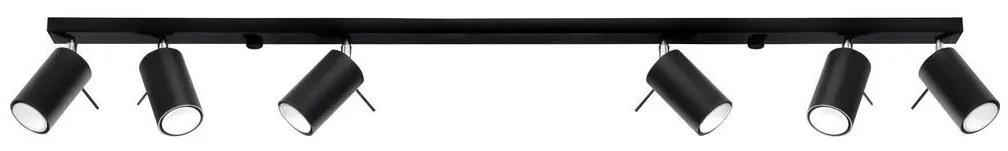 Brilagi - LED Bodové svietidlo ASMUS 6xGU10/7W/230V čierna