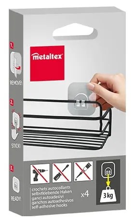 Plastové háčiky v súprave 4 ks – Metaltex
