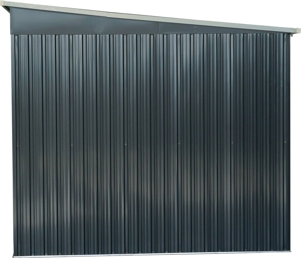 Záhradný domček BestBerg ZD‑808AW / 5,6 m² / 236 × 238 × 203 cm / antracit/biela