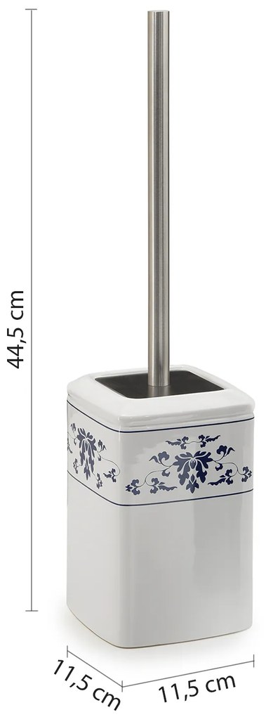 Gedy Gedy, CIXI WC kefa na postavenie, porcelán, modrá/biela, CX3389