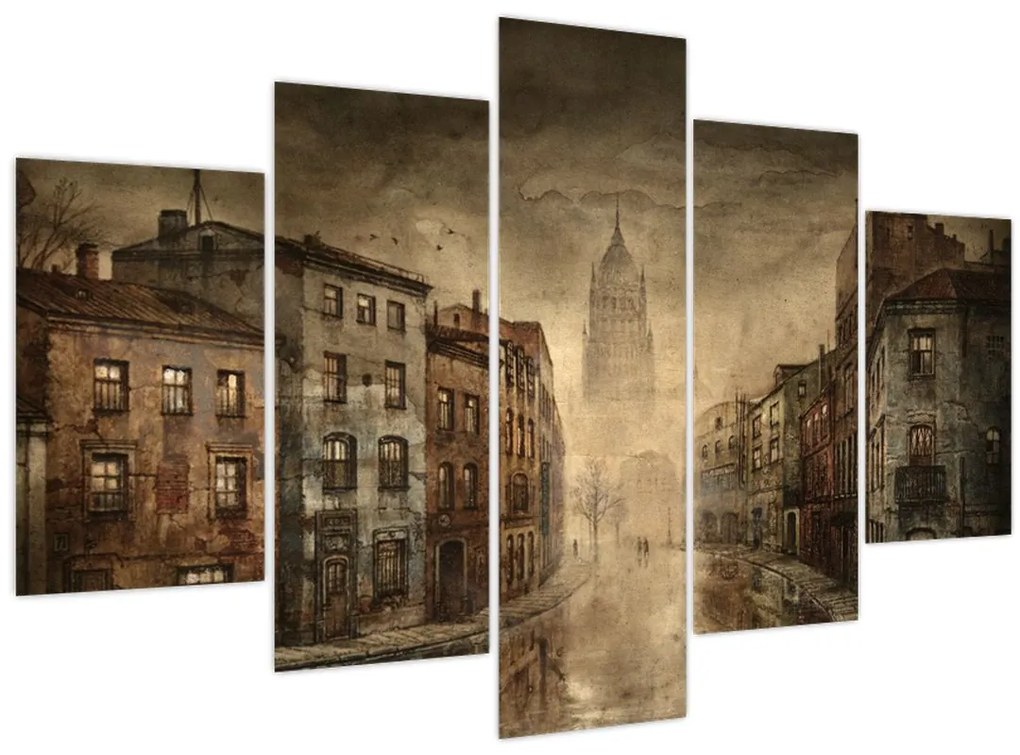 Obraz - Maľba mesta (150x105 cm)