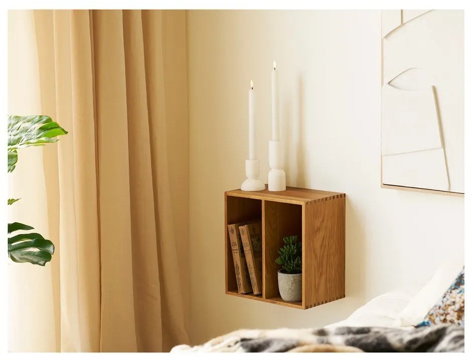 Poschodová polica z dubového dreva v prírodnej farbe 18 cm Townsville – House Nordic