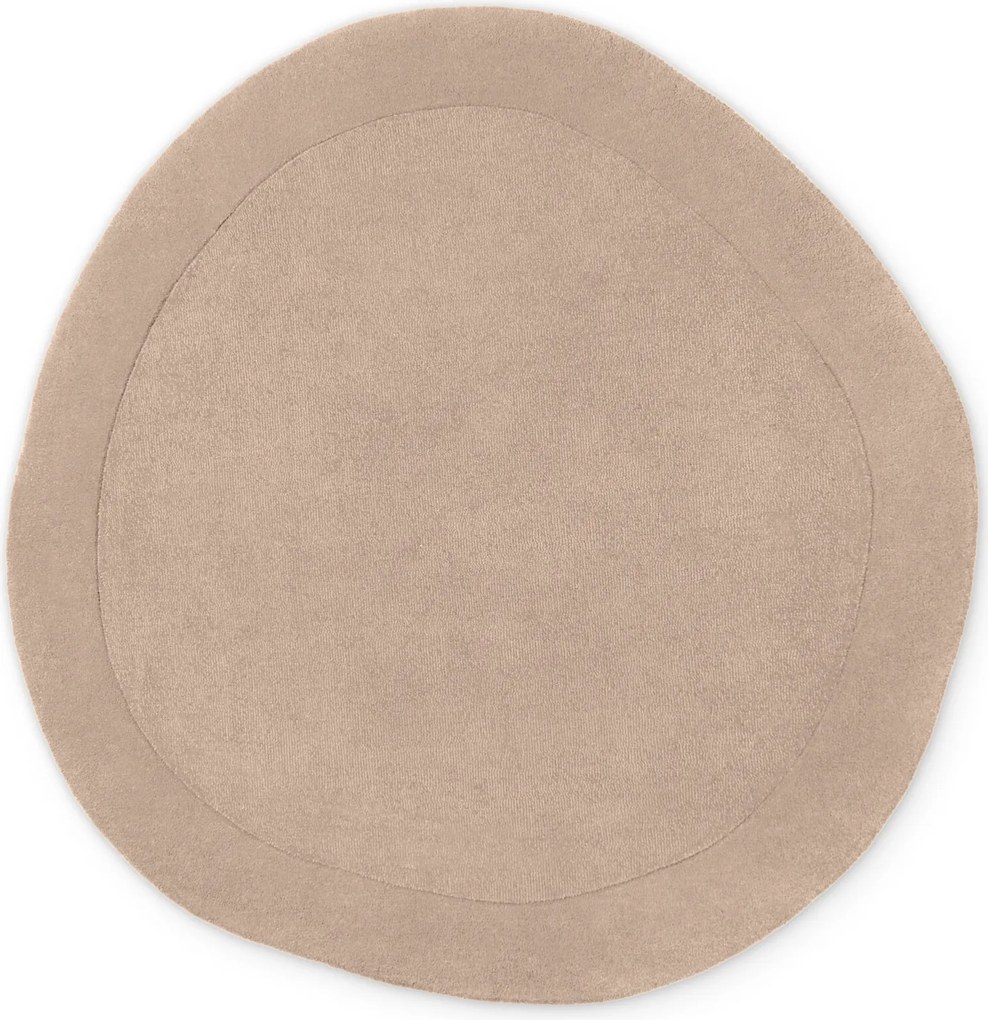 Villeroy & Boch Kusový koberec Kivi 106286 Beige, 160x160 (priemer) kruh, béžová, obývacia izba
