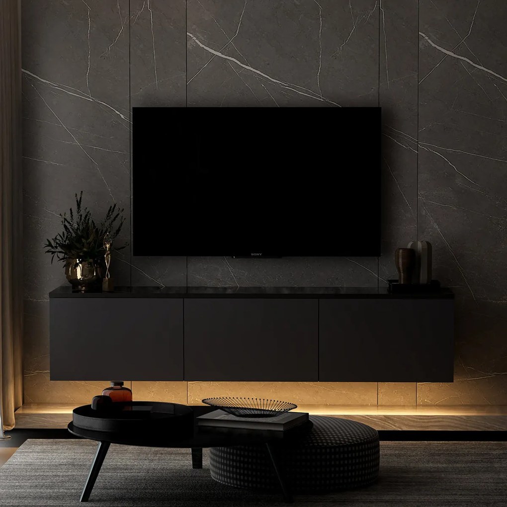 TV stolík Neon Illuminated Anthracite