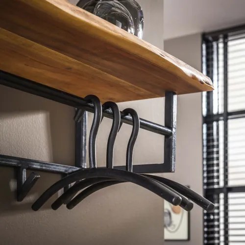 Vešiak 24-87 Edge 6 Hooks Drevo Acacia - PRODUKT JE SKLADOM U NÁS - 1Ks - Komfort-nábytok