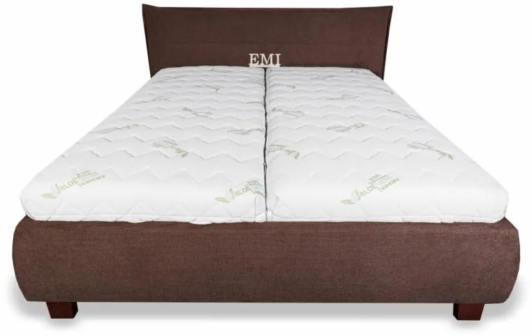 Posteľ čalúnená VALERIA LUX + lamelový rošt + matrac EMI