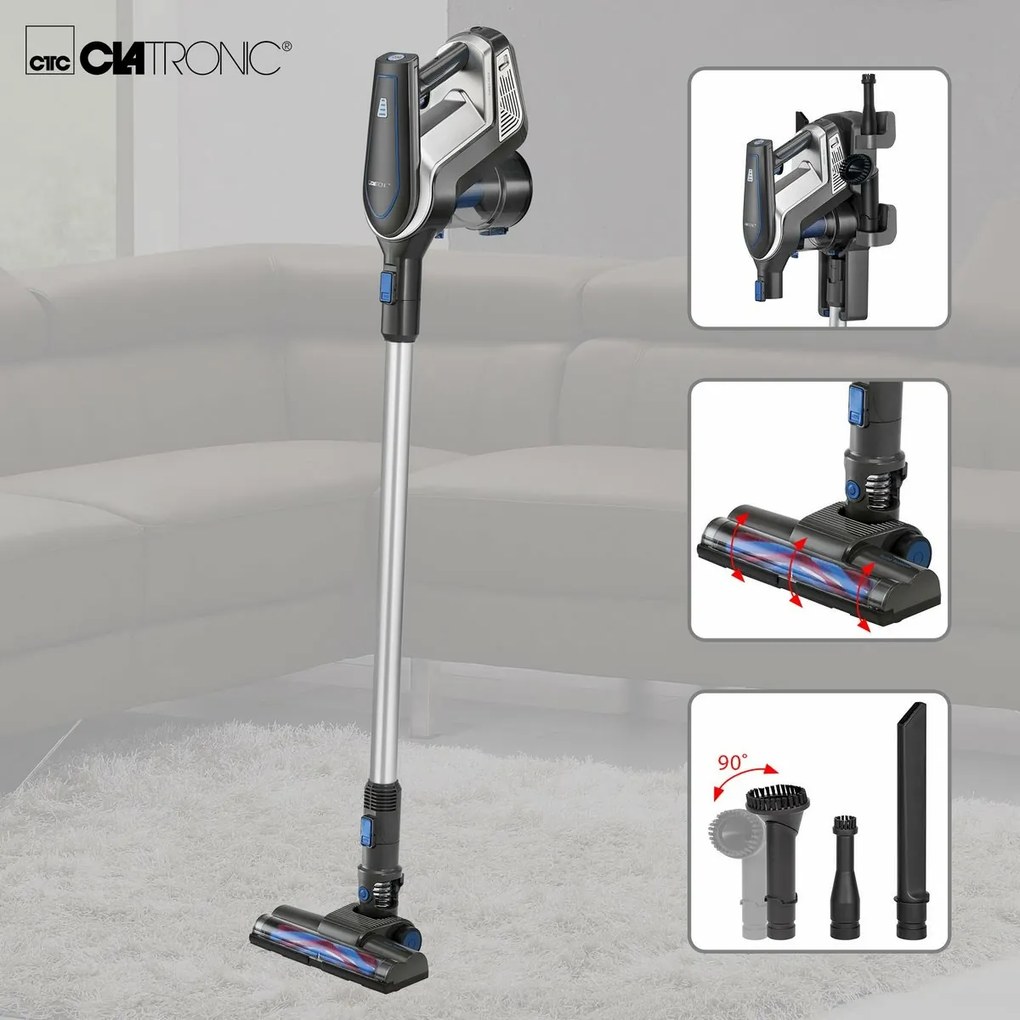 Clatronic BS 1312 A tyčový vysávač, sivá