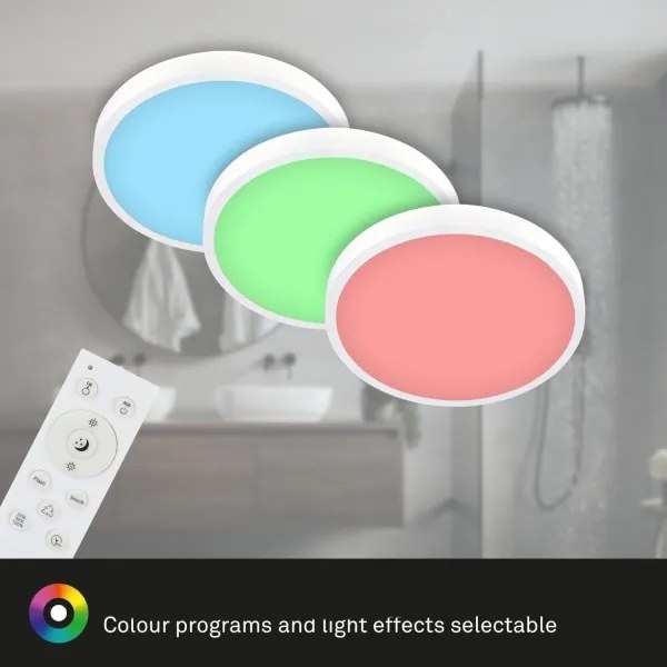 Briloner 3709-016 - LED RGBW Stm. stropné svietidlo LED/22W/230V biela + DO