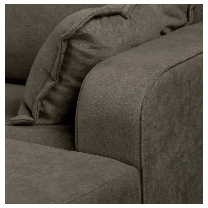 Hnedá rohová pohovka (pravý roh) Beata - Ropez