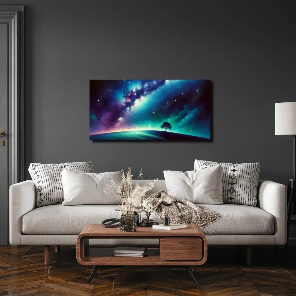 Obraz osamelý strom života v krajine